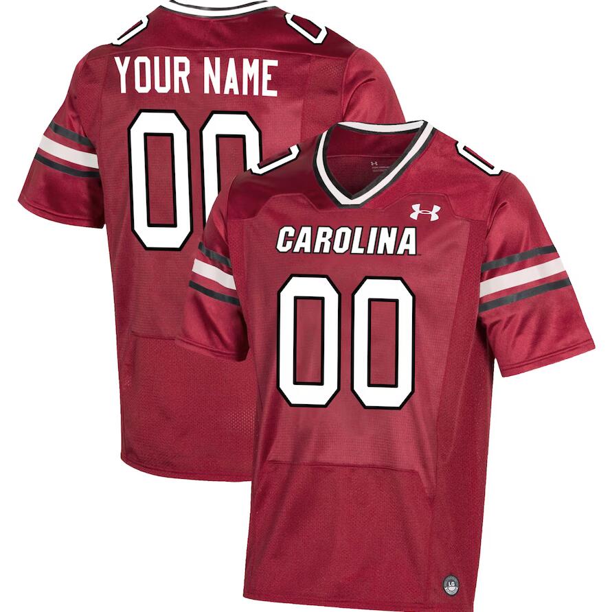 Custom South Carolina Gamecocks Name And Number College Football Jerseys Stitched-Garnet